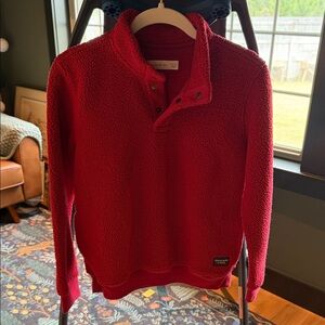Boys Red Fleece Sweater